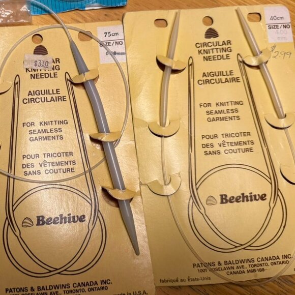 Vintage Bundle of Circular Knitting Needles - Picture 5 of 5